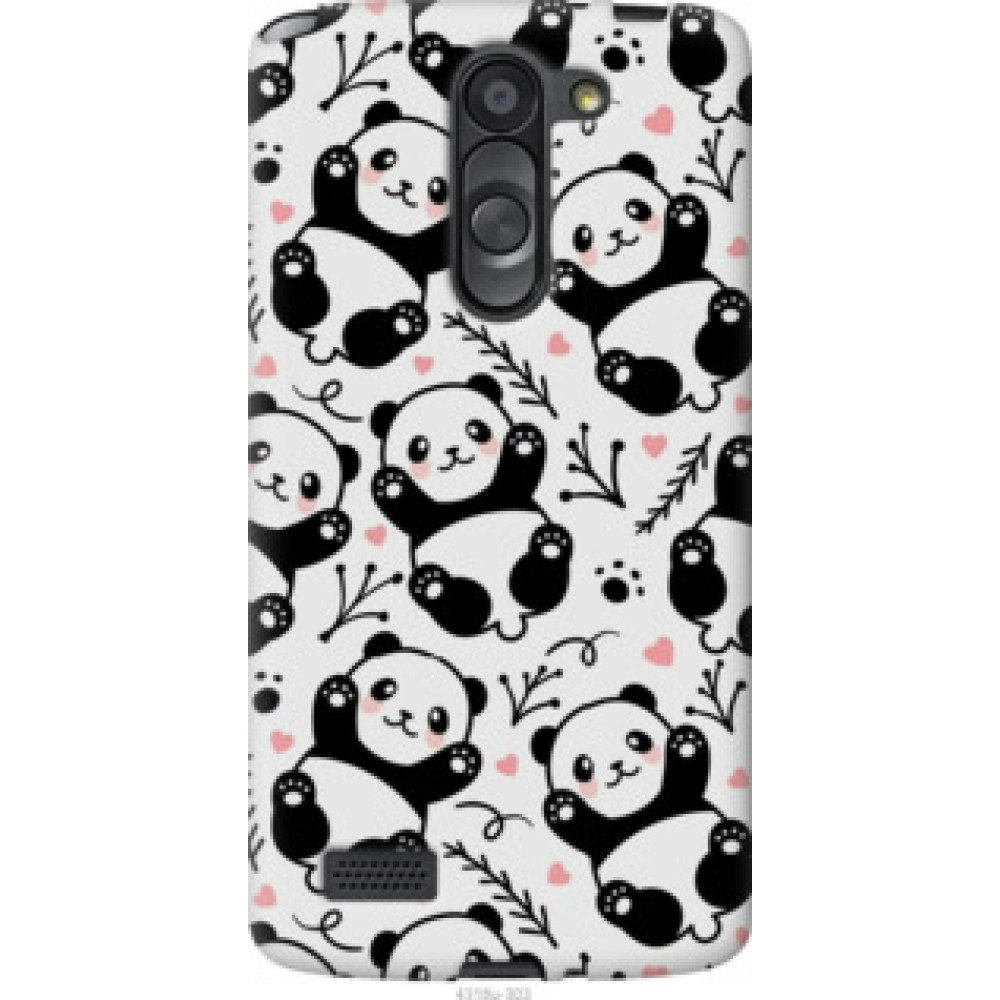 Чехол на LG L Bello D335 Панды (4318u-303)