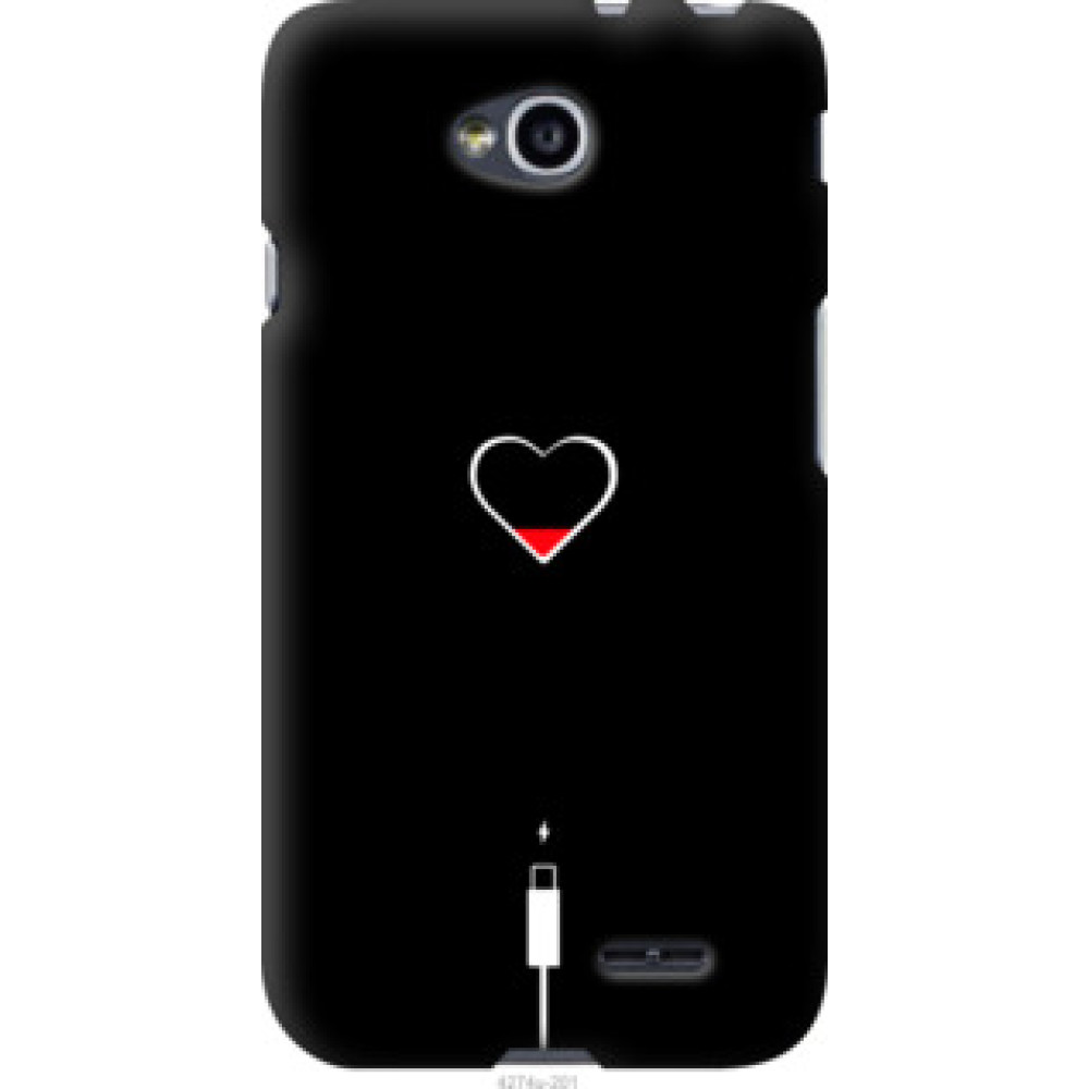 Чехол на LG L70 Dual D325 Подзарядка сердца (4274u-201)