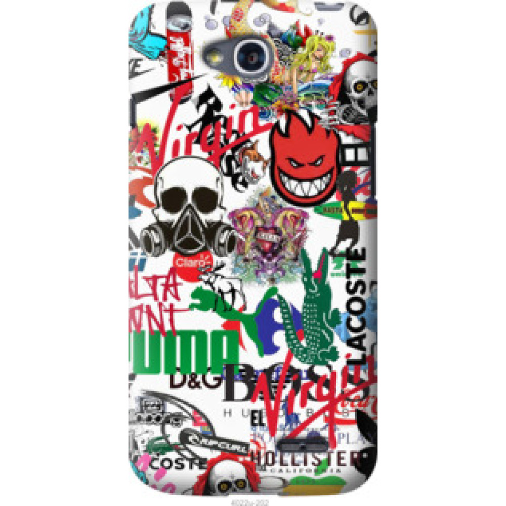 Чехол на LG L90 Dual D410 Many different logos (4022u-202)