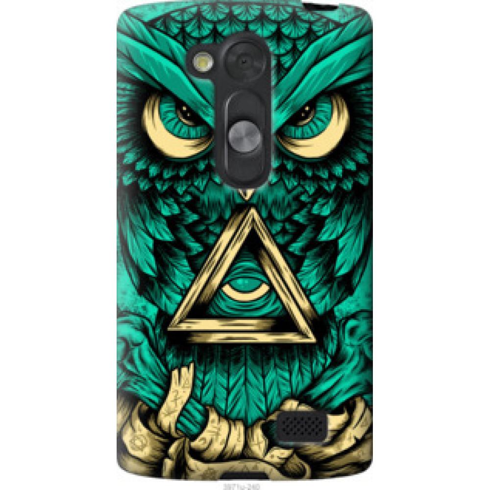 Чехол на LG L Fino D295 Сова Арт-тату (3971u-240)