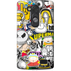 Чехол на LG L Fino D295 Popular logos (4023u-240)