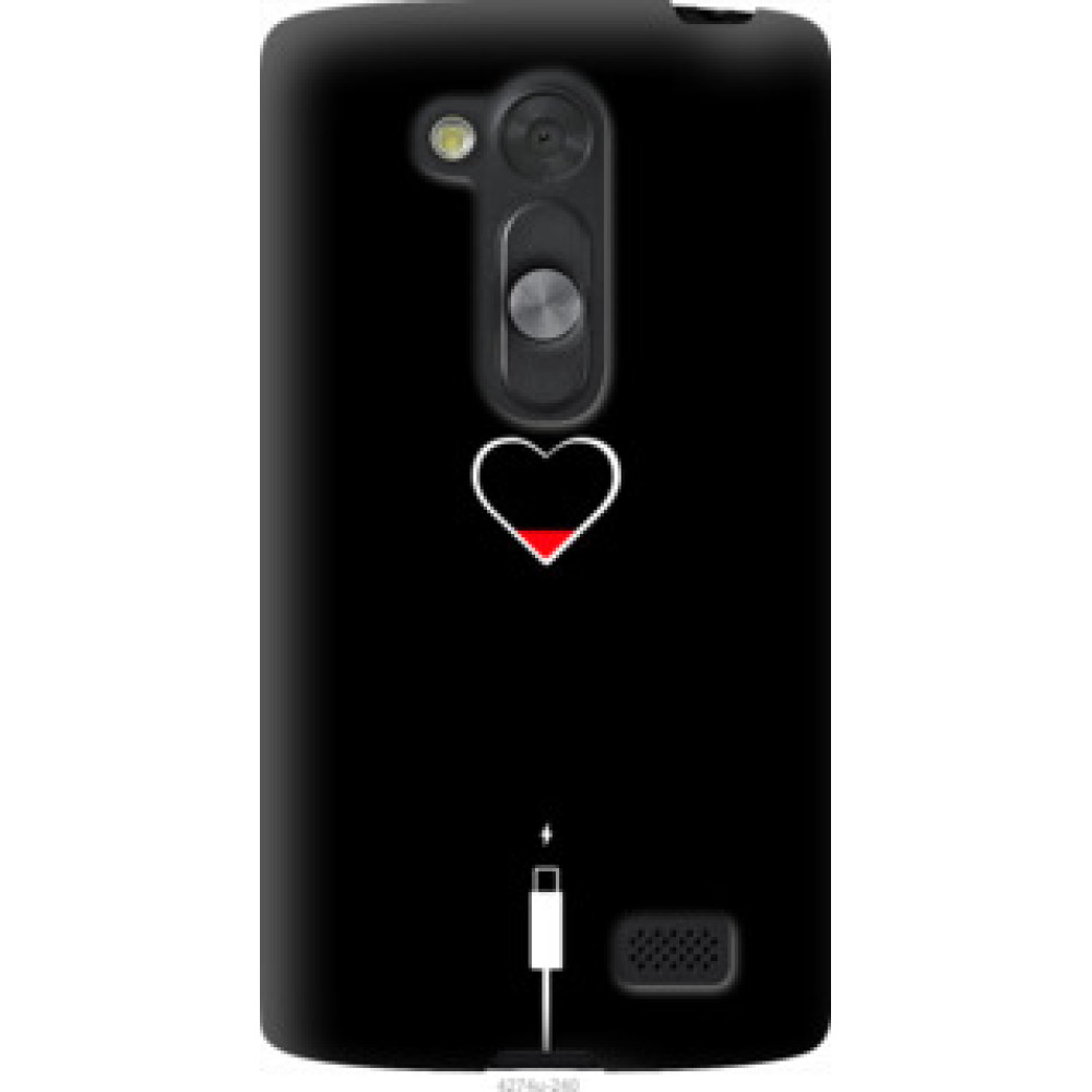 Чехол на LG L Fino D295 Подзарядка сердца (4274u-240)