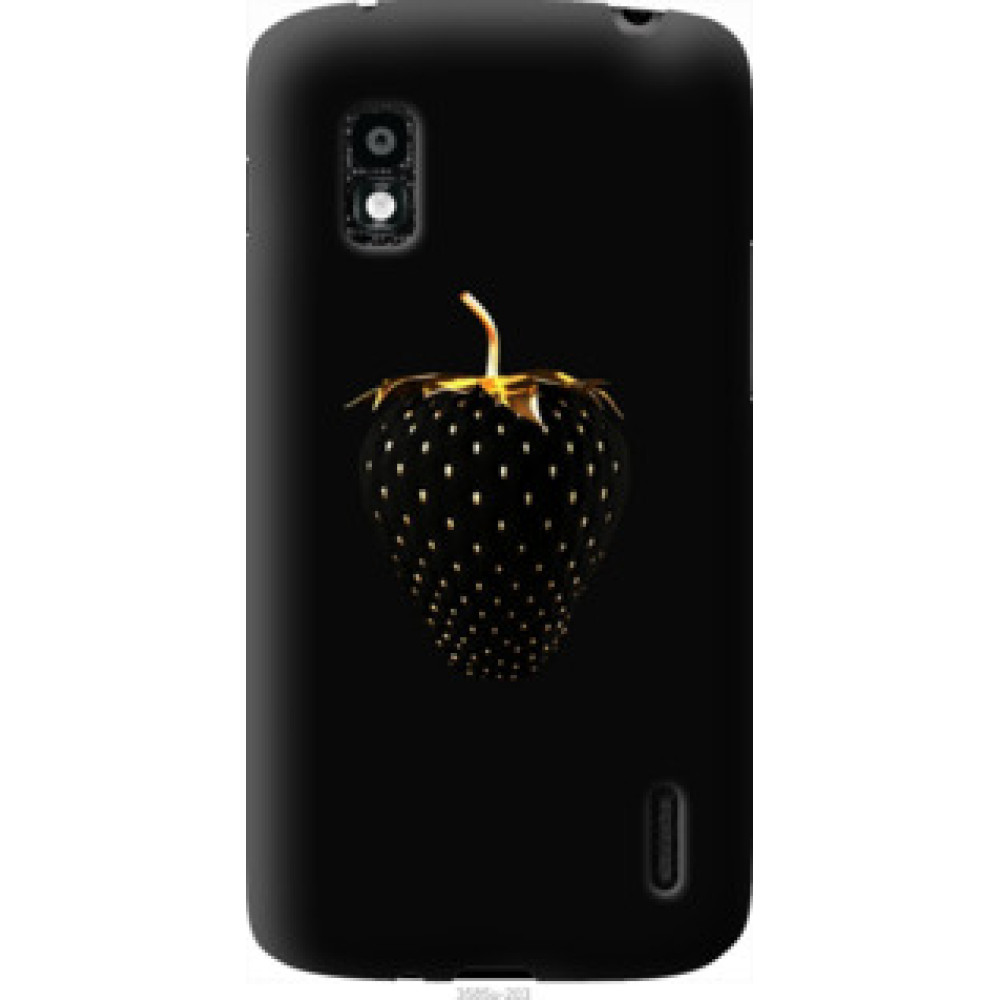 Чехол на LG Nexus 4 E960 Черная клубника (3585u-203)