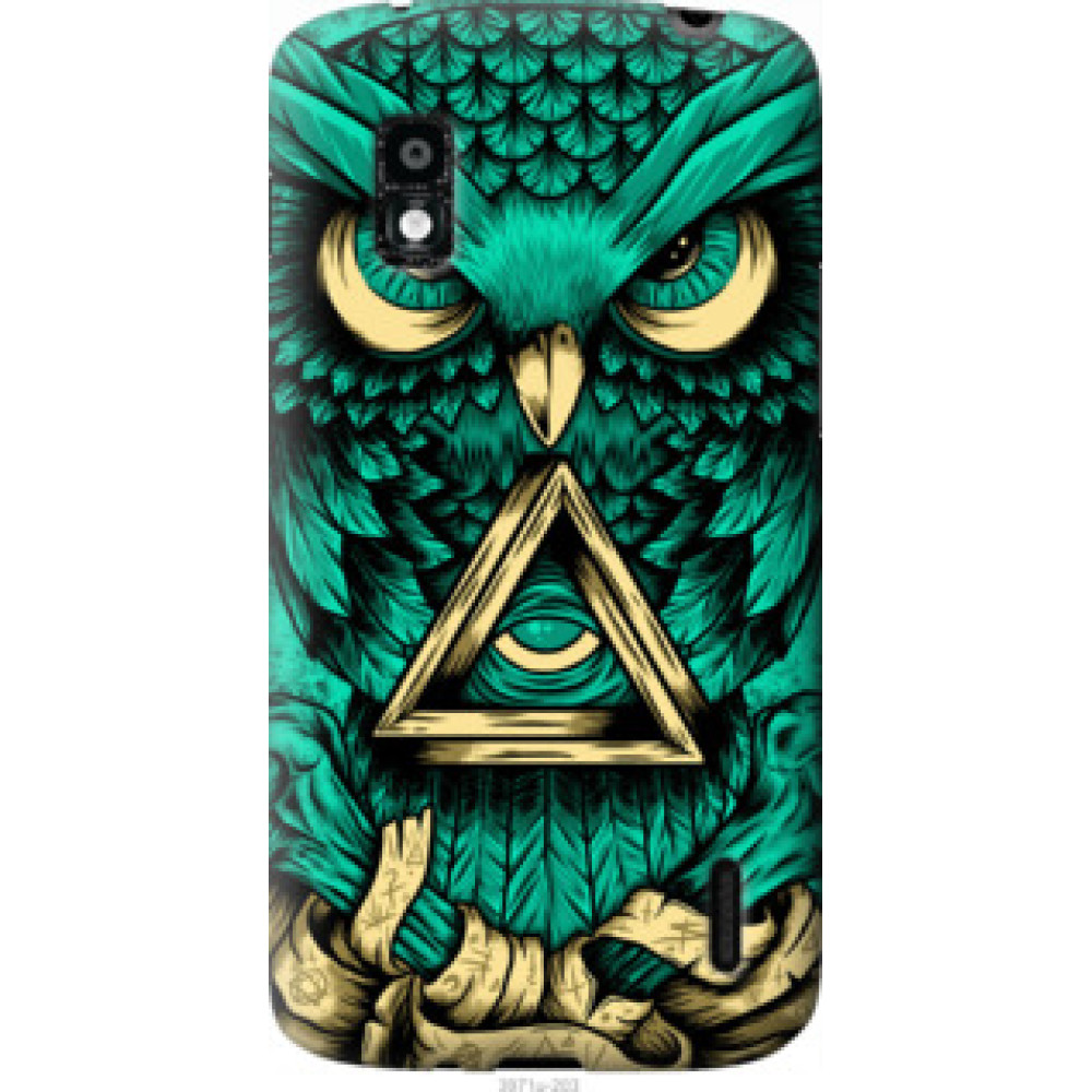 Чохол на LG Nexus 4 E960 Сова Арт-тату (3971u-203)