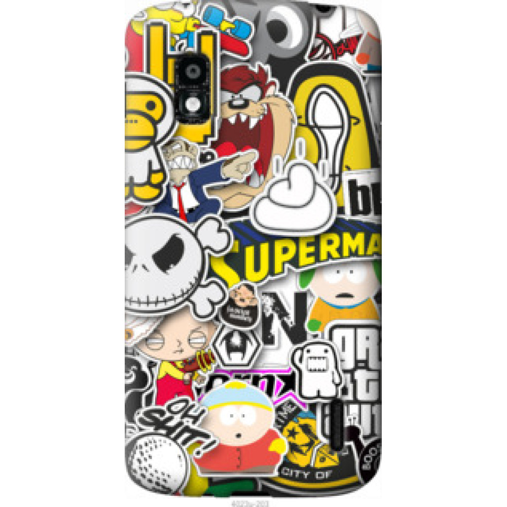 Чехол на LG Nexus 4 E960 Popular logos (4023u-203)