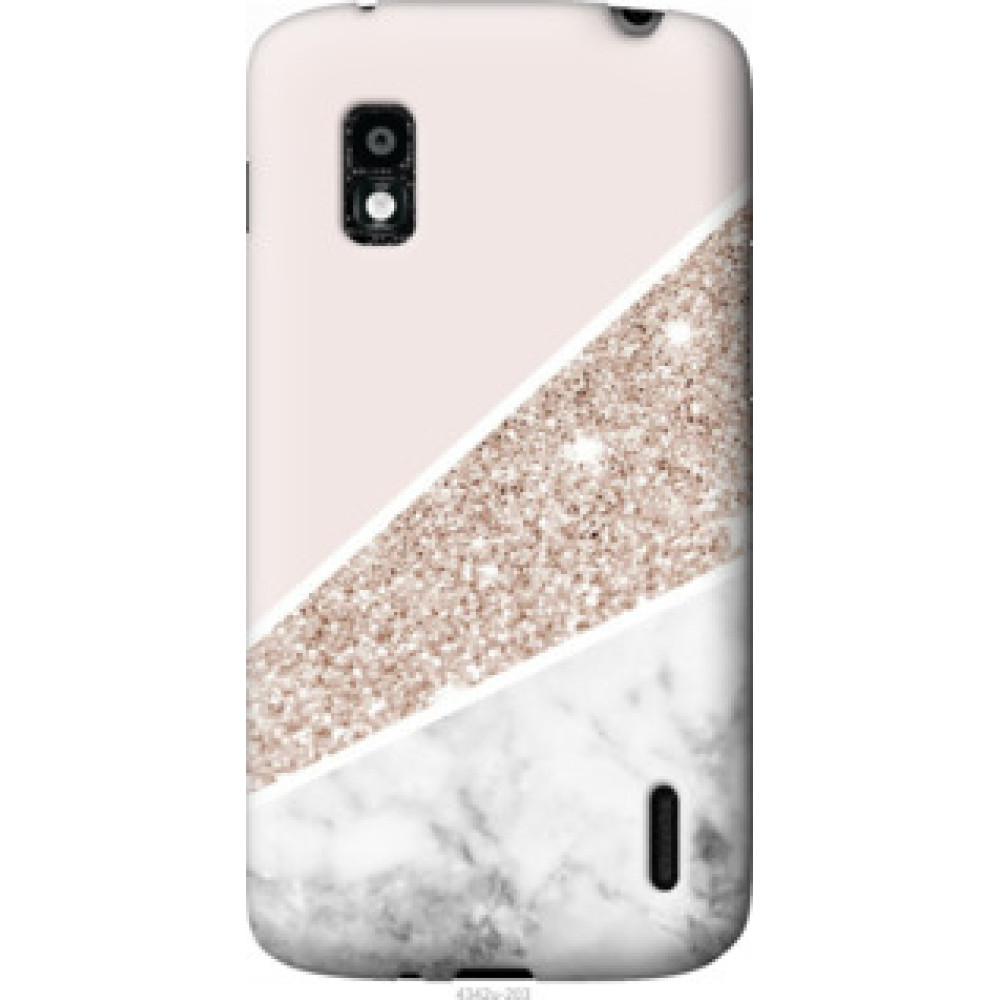 Чехол на LG Nexus 4 E960 Пастельный мрамор (4342u-203)