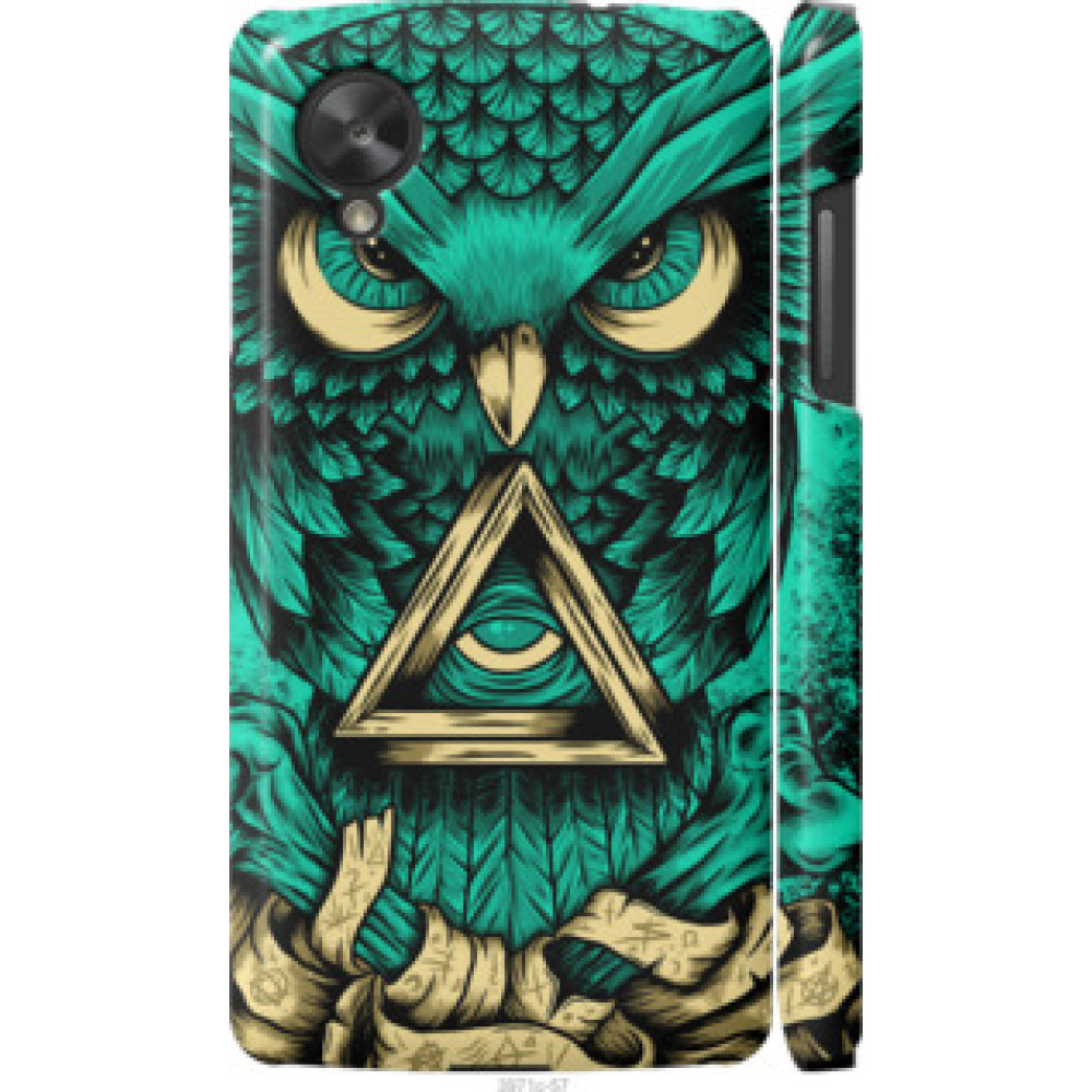 Чехол на LG Nexus 5 Сова Арт-тату (3971c-57)