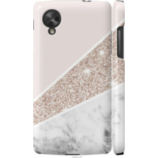 Чехол на LG Nexus 5 Пастельный мрамор (4342c-57)