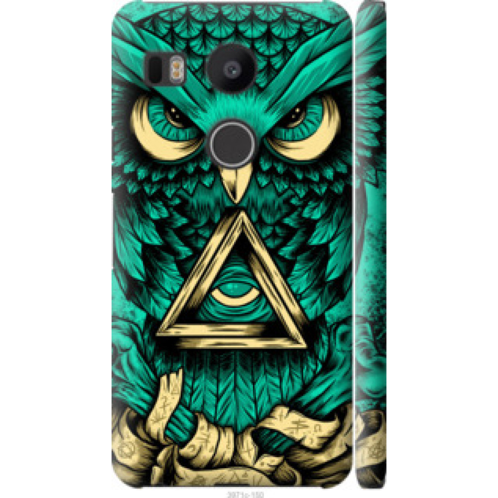 Чехол на LG Nexus 5X H791 Сова Арт-тату (3971c-150)