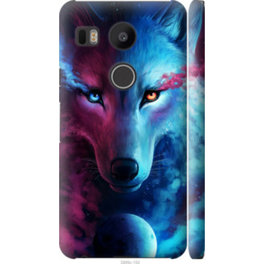 Чехол на LG Nexus 5X H791 Арт-волк (3999c-150)