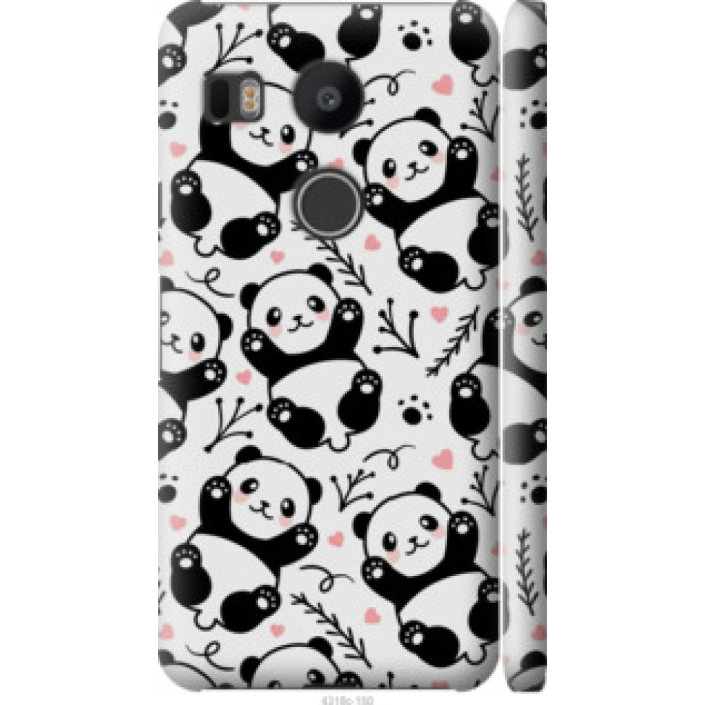 Чехол на LG Nexus 5X H791 Панды (4318c-150)