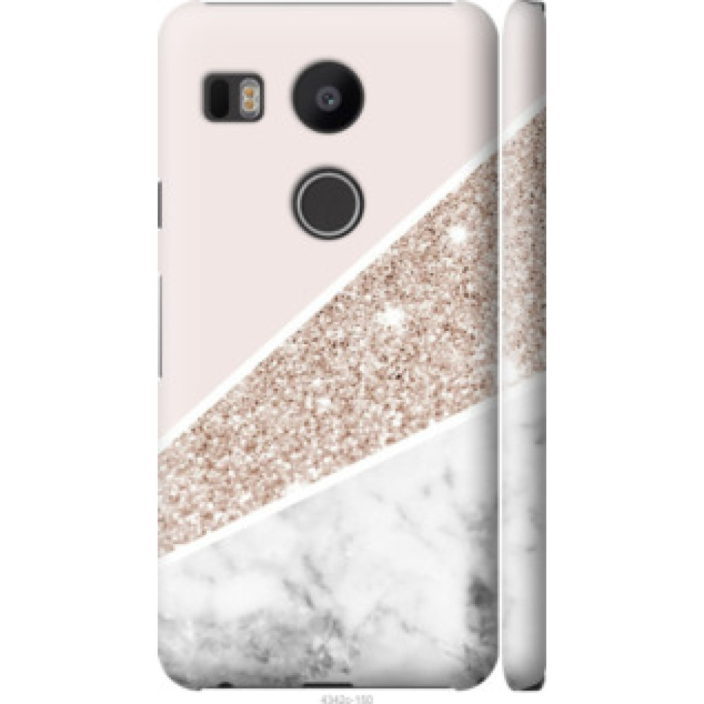 Чехол на LG Nexus 5X H791 Пастельный мрамор (4342c-150)