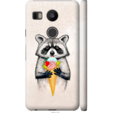 Чехол на LG Nexus 5X H791 Енотик с мороженым (4602c-150)