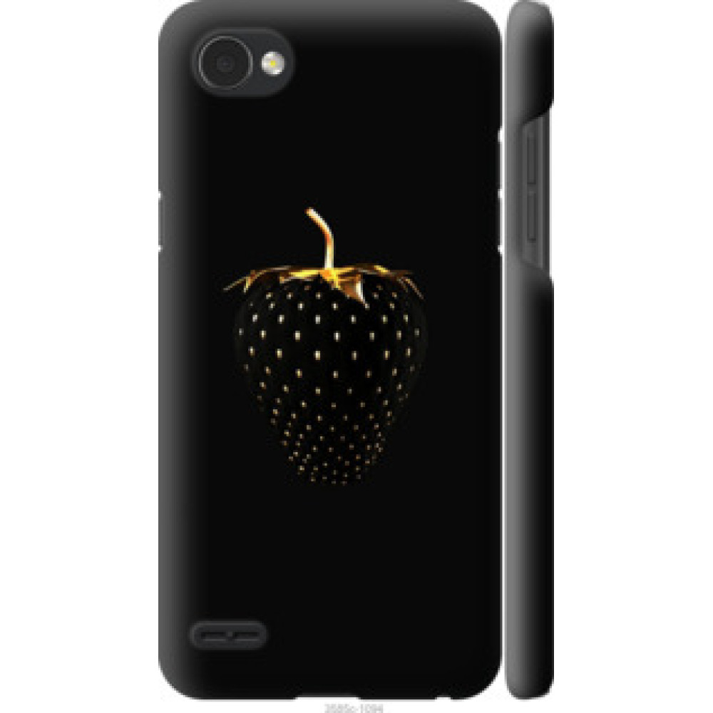 Чехол на LG Q6 Черная клубника (3585c-1094)