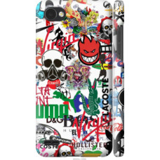 Чехол на LG Q6 Many different logos (4022c-1094)