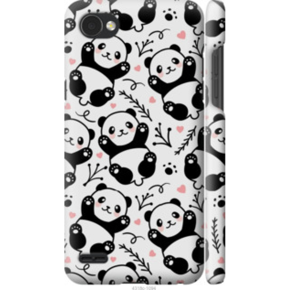 Чехол на LG Q6 Панды (4318c-1094)