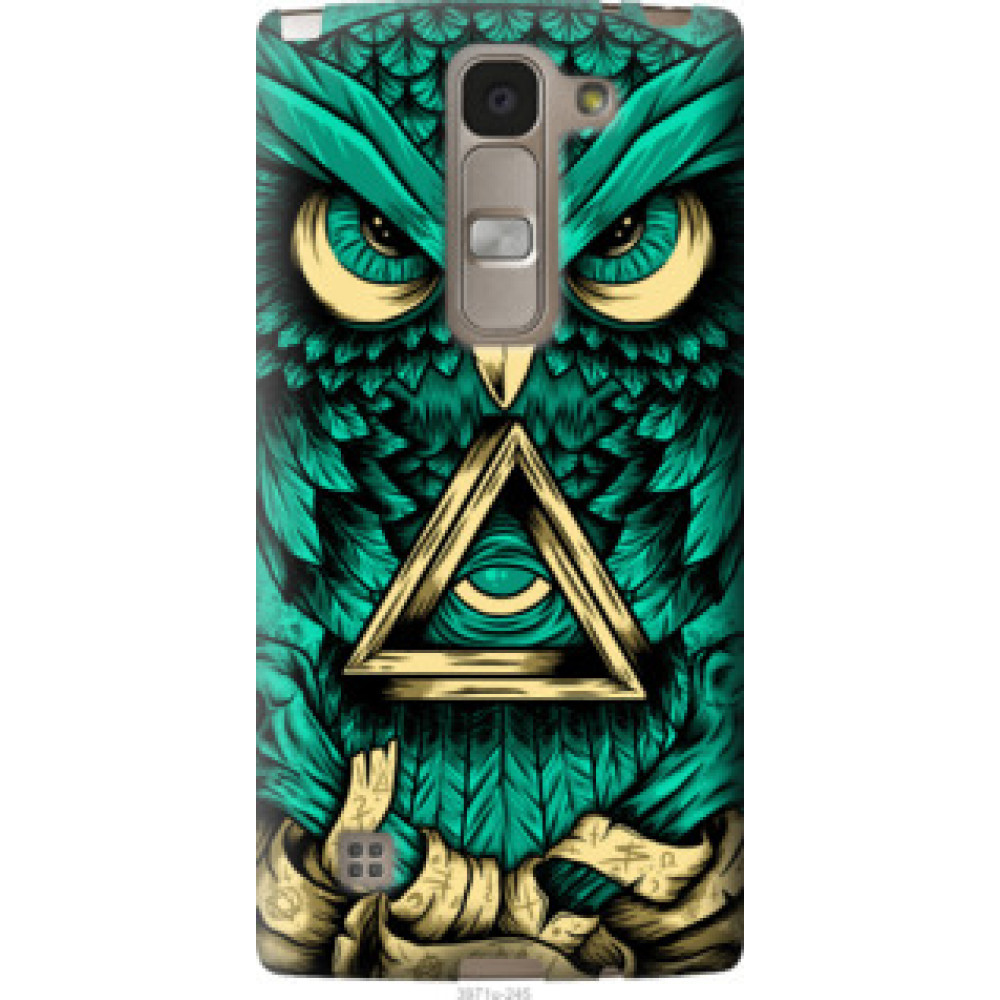 Чехол на LG Spirit Dual H422 Сова Арт-тату (3971u-245)