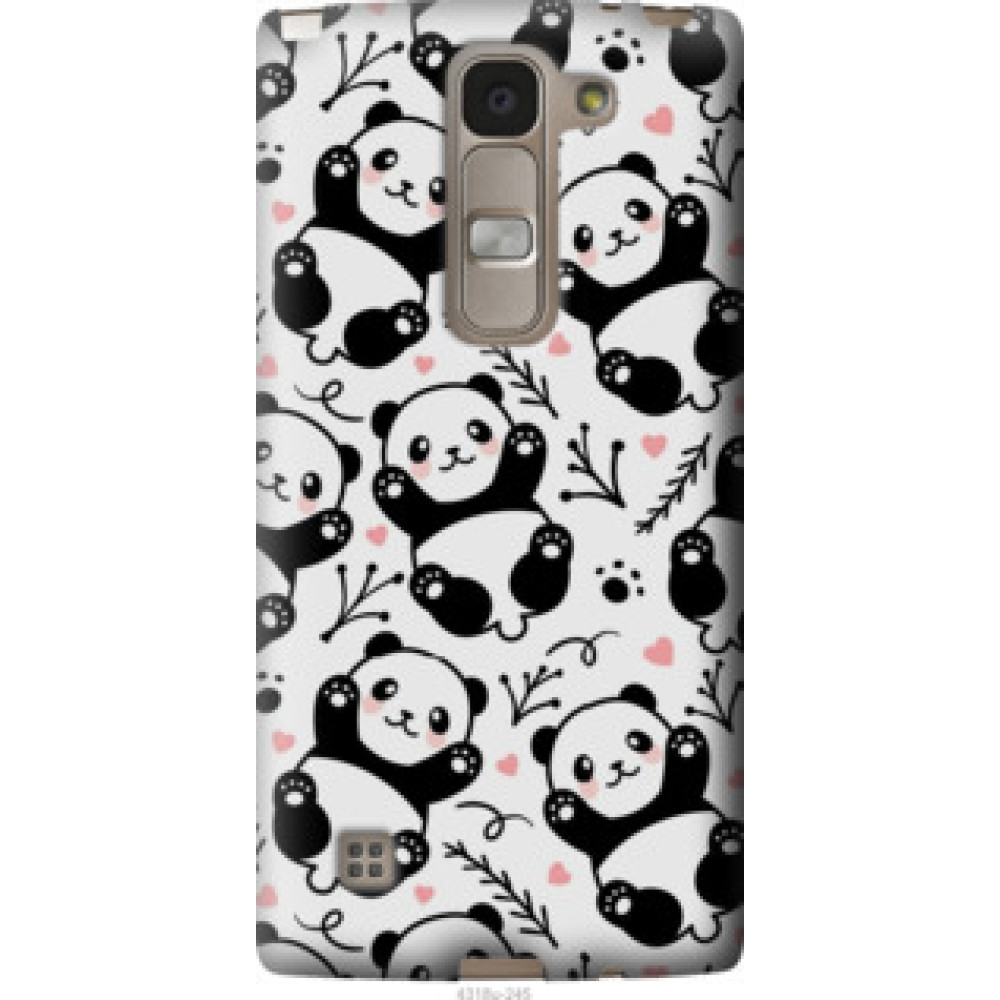 Чохол на LG Spirit Dual H422 Панды (4318u-245)