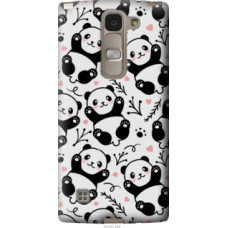 Чехол на LG Spirit Dual H422 Панды (4318u-245)
