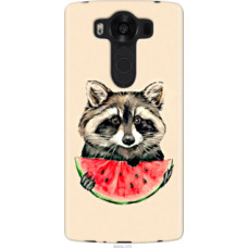 Чехол на LG V10 H962 Енотик с арбузом (4605u-370)