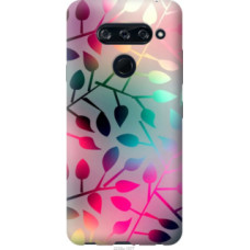 Чехол на LG V40 ThinQ Листья (2235u-1577)