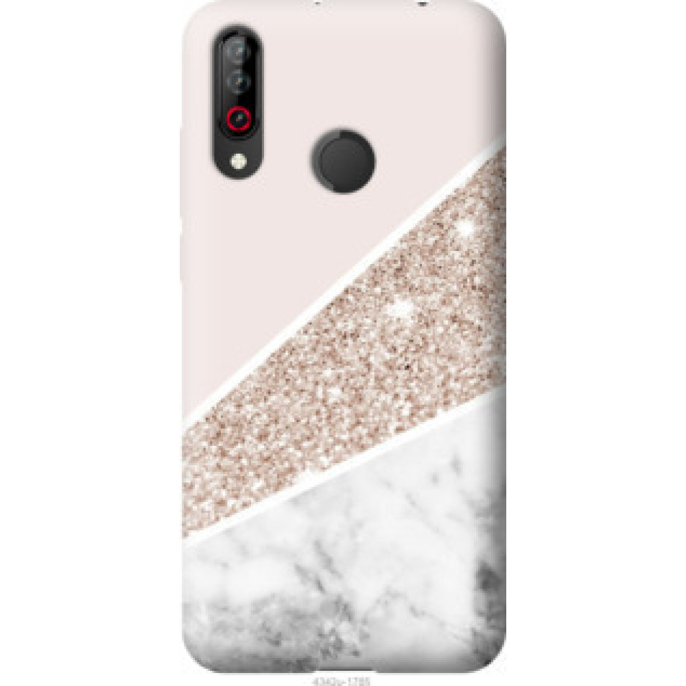 Чехол на LG W30 Пастельный мрамор (4342u-1785)