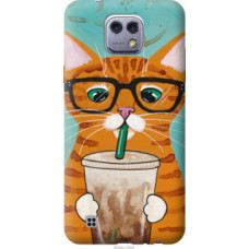 Чехол на LG X Cam K580 Зеленоглазый кот в очках (4054u-1028)