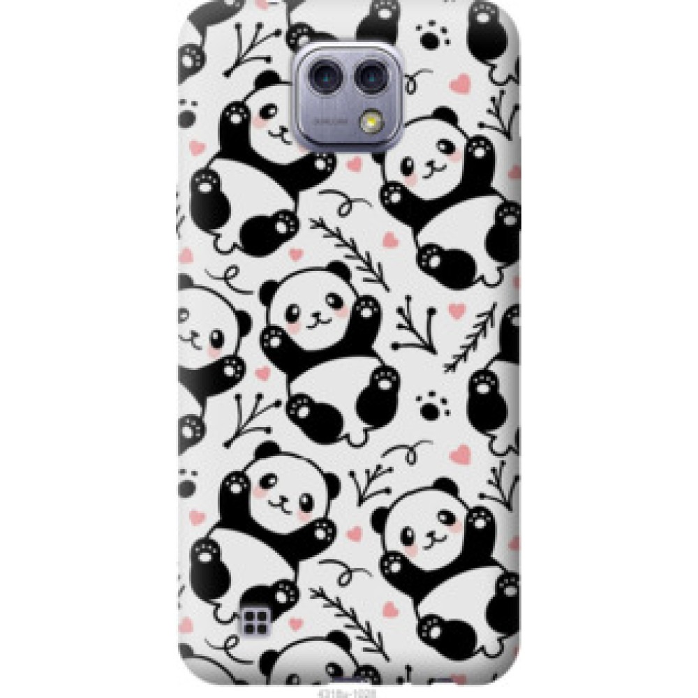 Чехол на LG X Cam K580 Панды (4318u-1028)