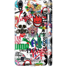 Чехол на LG X Power K220DS Many different logos (4022c-398)