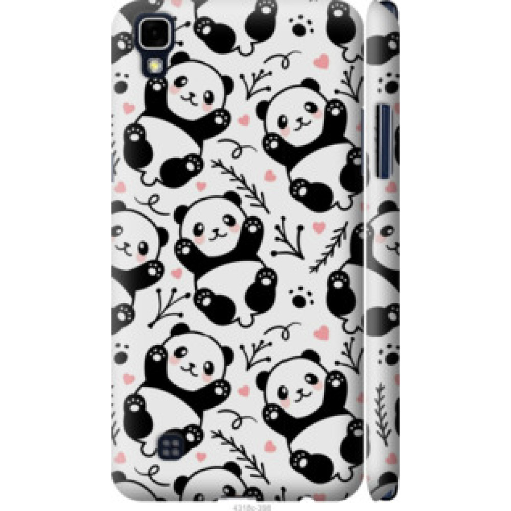Чехол на LG X Power K220DS Панды (4318c-398)