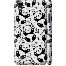Чехол на LG X Power K220DS Панды (4318c-398)