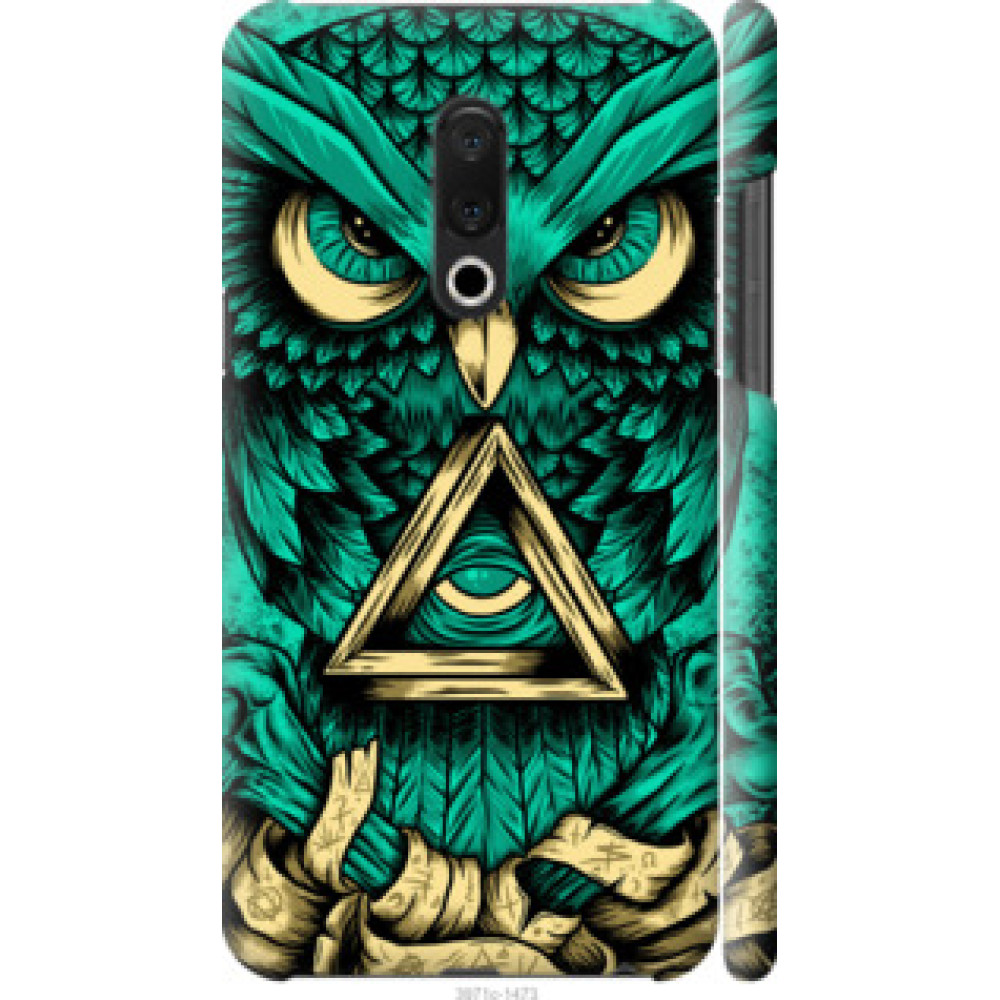 Чехол на Meizu 15 Plus Сова Арт-тату (3971c-1473)