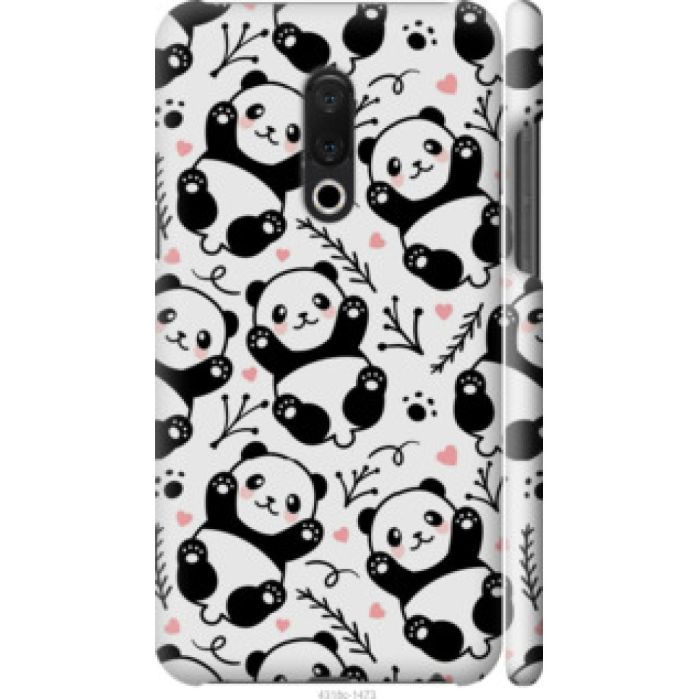 Чехол на Meizu 15 Plus Панды (4318c-1473)