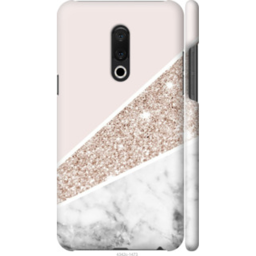 Чехол на Meizu 15 Plus Пастельный мрамор (4342c-1473)