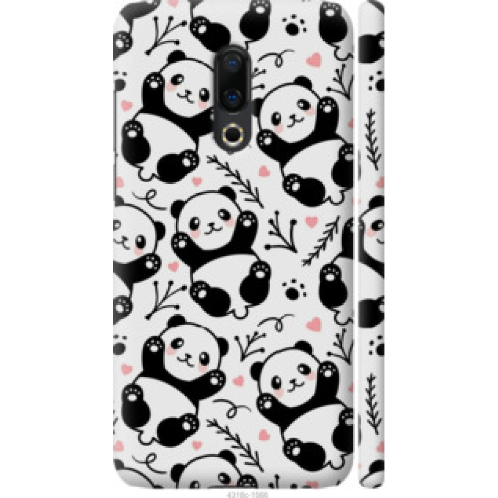 Чехол на Meizu 16 Plus Панды (4318c-1566)