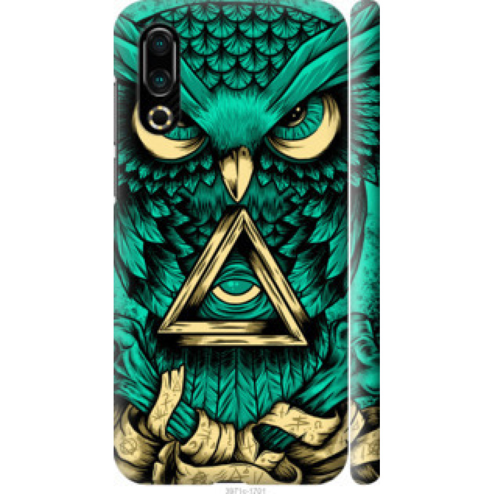 Чехол на Meizu 16S Сова Арт-тату (3971c-1701)