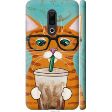 Чехол на Meizu 16th Зеленоглазый кот в очках (4054c-1559)
