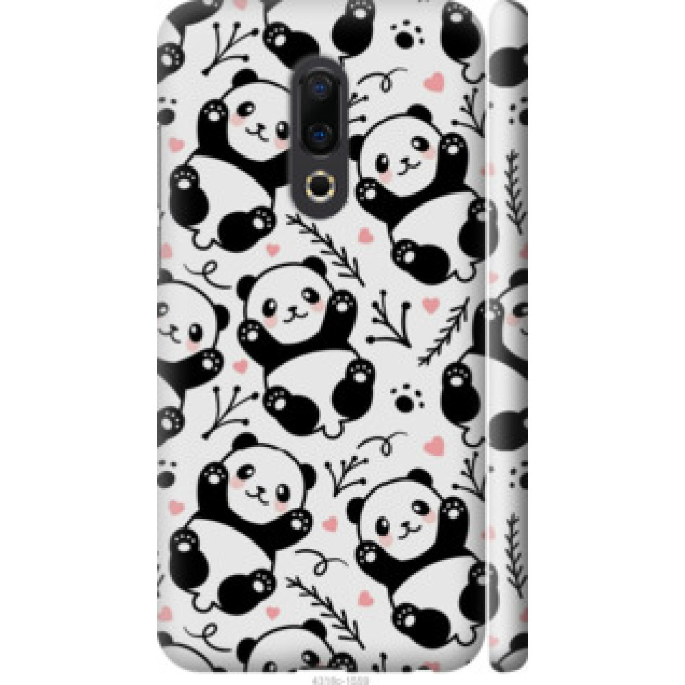 Чехол на Meizu 16th Панды (4318c-1559)