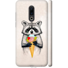 Чехол на Meizu 16th Енотик с мороженым (4602c-1559)