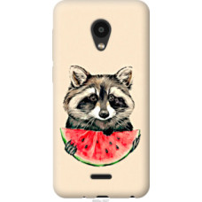 Чехол на Meizu C9 Енотик с арбузом (4605u-1627)