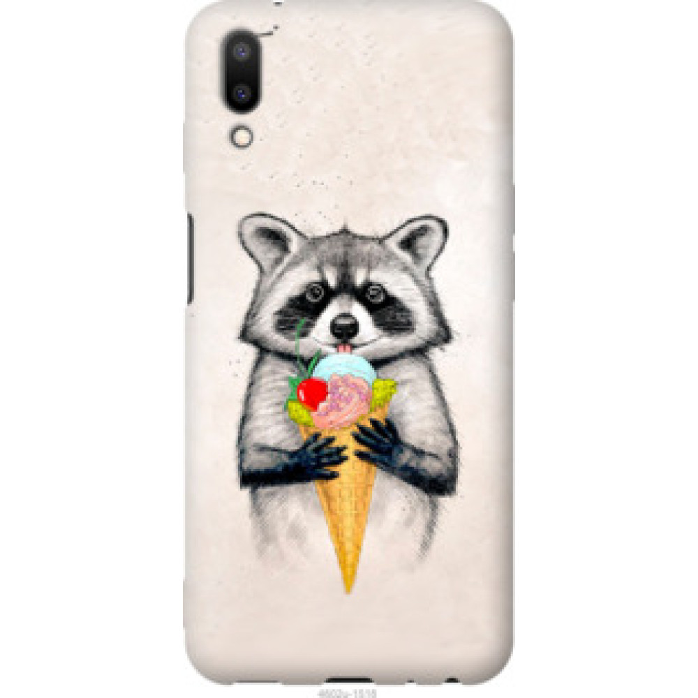 Чехол на Meizu E3 Енотик с мороженым (4602u-1518)