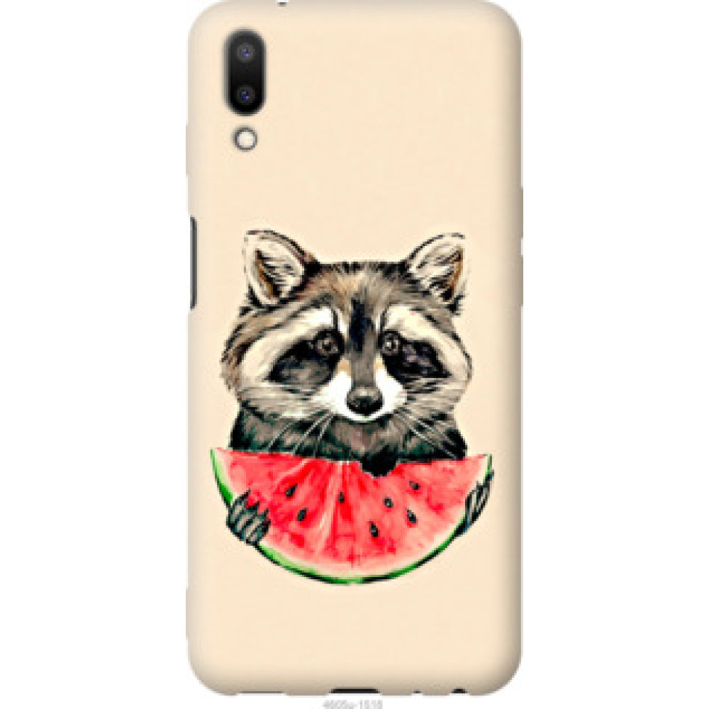 Чохол на Meizu E3 Енотик с арбузом (4605u-1518)