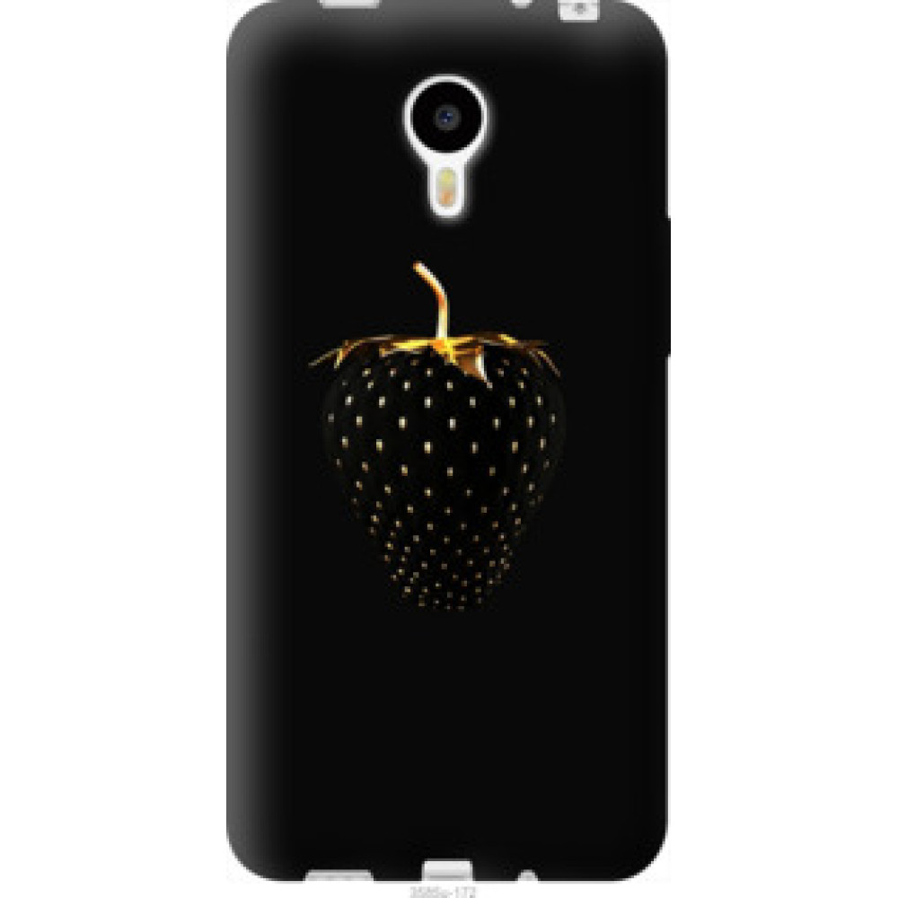Чохол на Meizu M1 Note Черная клубника (3585u-172)