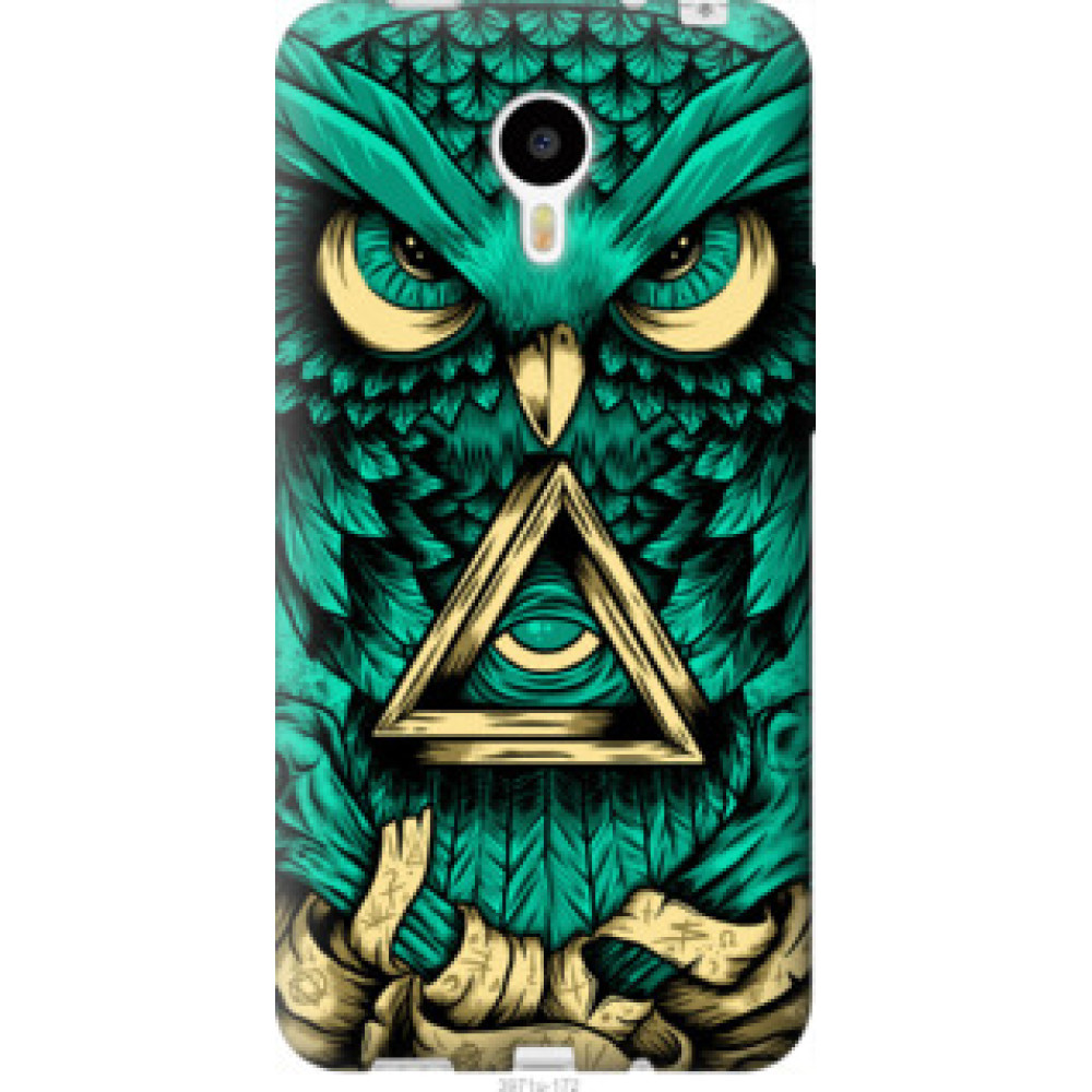 Чохол на Meizu M1 Note Сова Арт-тату (3971u-172)