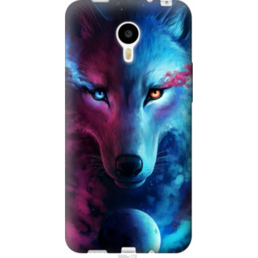 Чохол на Meizu M1 Note Арт-волк (3999u-172)