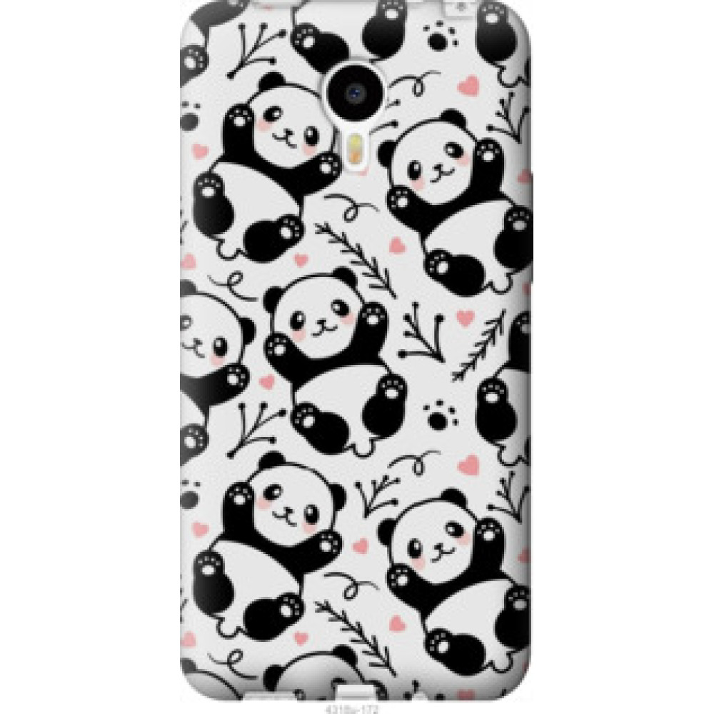 Чохол на Meizu M1 Note Панды (4318u-172)