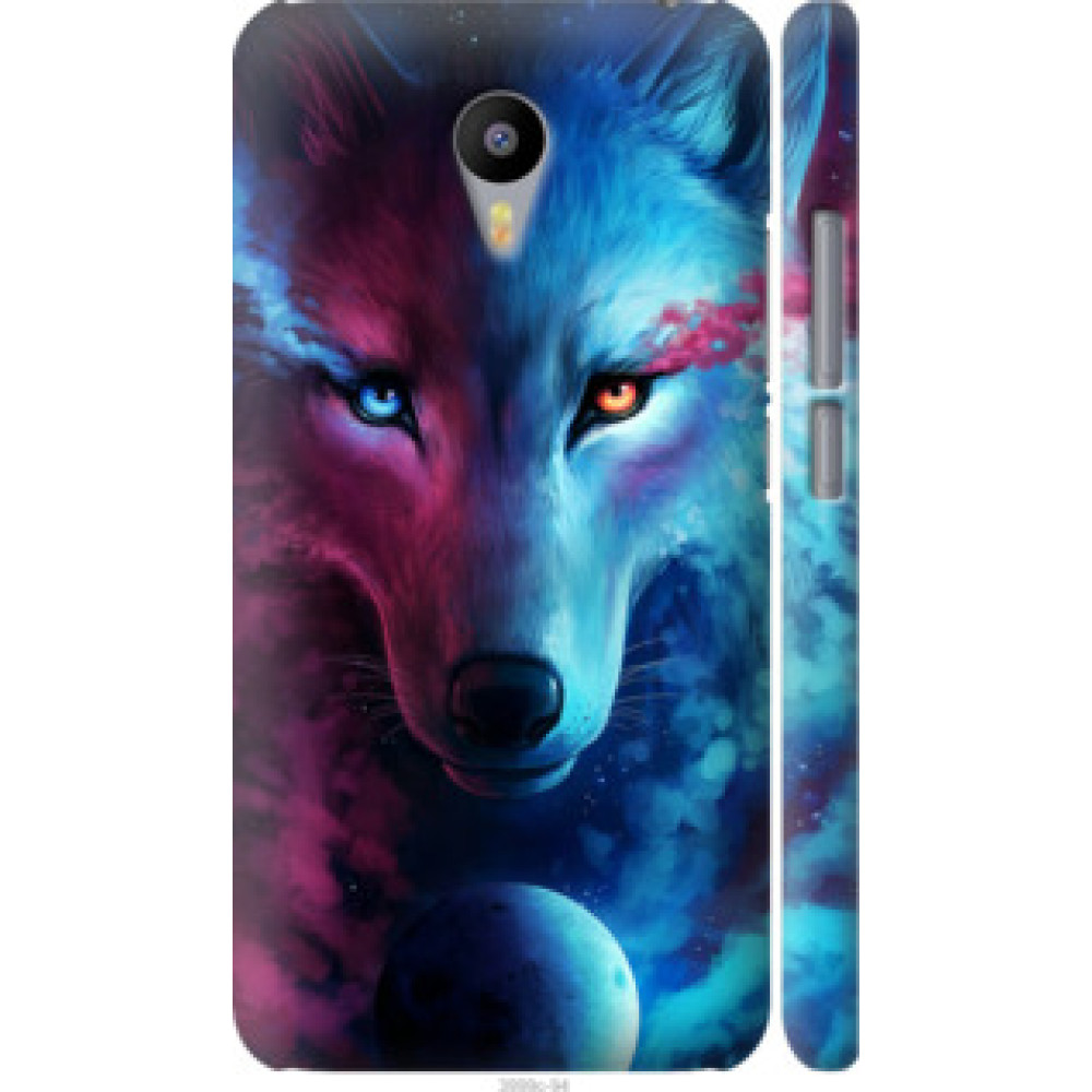 Чехол на Meizu M2 Note Арт-волк (3999c-94)