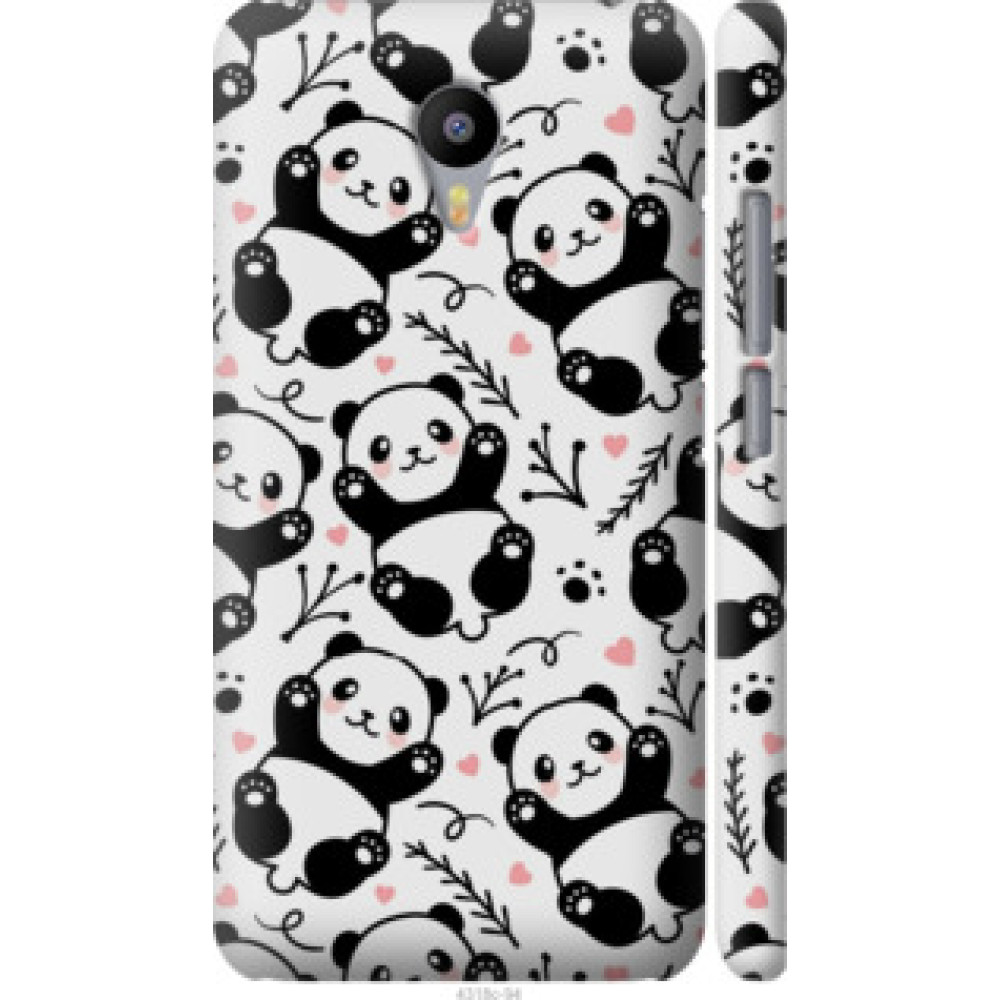 Чехол на Meizu M2 Note Панды (4318c-94)