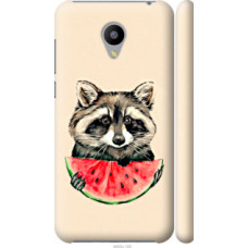 Чехол на Meizu M2 Енотик с арбузом (4605c-185)
