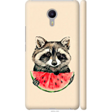 Чехол на Meizu M3 Max Енотик с арбузом (4605c-462)